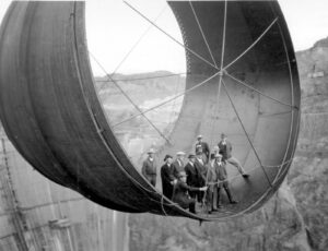 Hoover Dam Large Steel Sleeves for Spillway